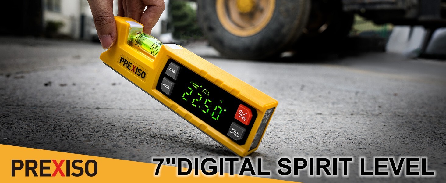 Digital Level & Digital Protractor, 7 inch Angle Finder 0-90° & 0-180° Range NEW