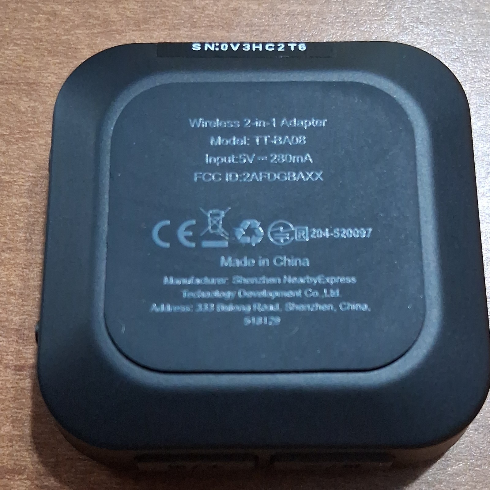 TaoTronics TT-BA08 Bluetooth 5.0 Transmitter/Receiver Wireless 3.5mm Audio