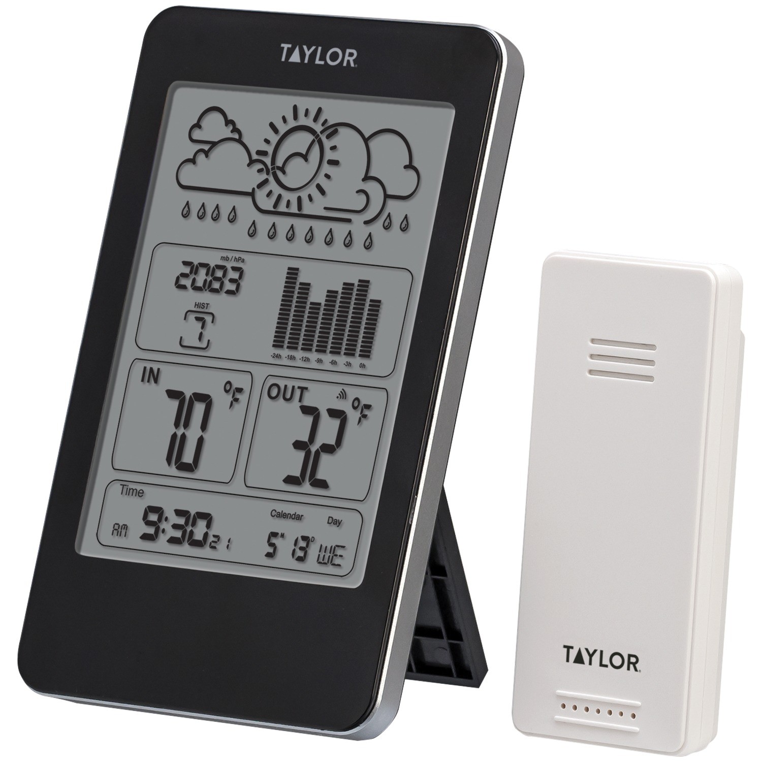 Indoor/Outdoor Digital Thermometer, Barometer, Timer