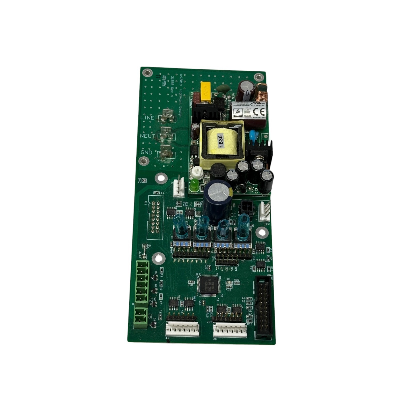 HighPoint Design 31550 Rev A Industrial Control PCB 2019 Multi-Connector