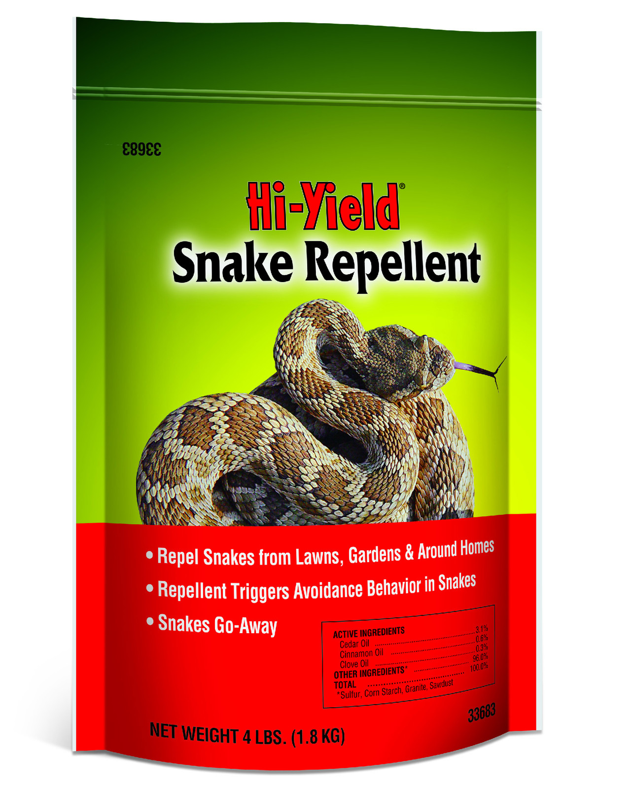 Hi-Yield Snake Repellent 4 lb cedar oil cinnamon oil clove oil repellant snakes