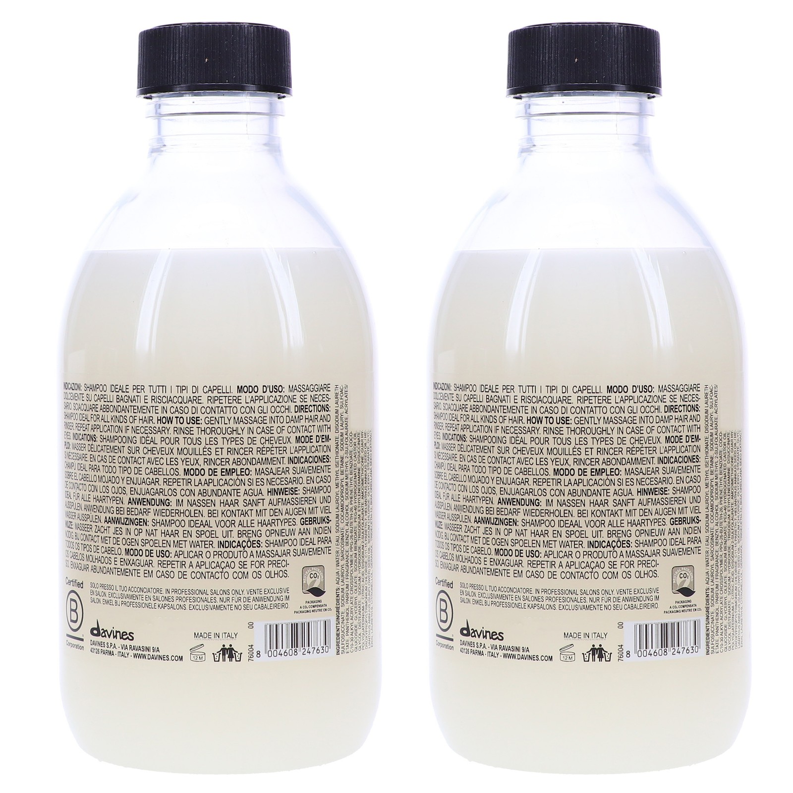 Davines OI Shampoo 9.47 oz 2 Pack