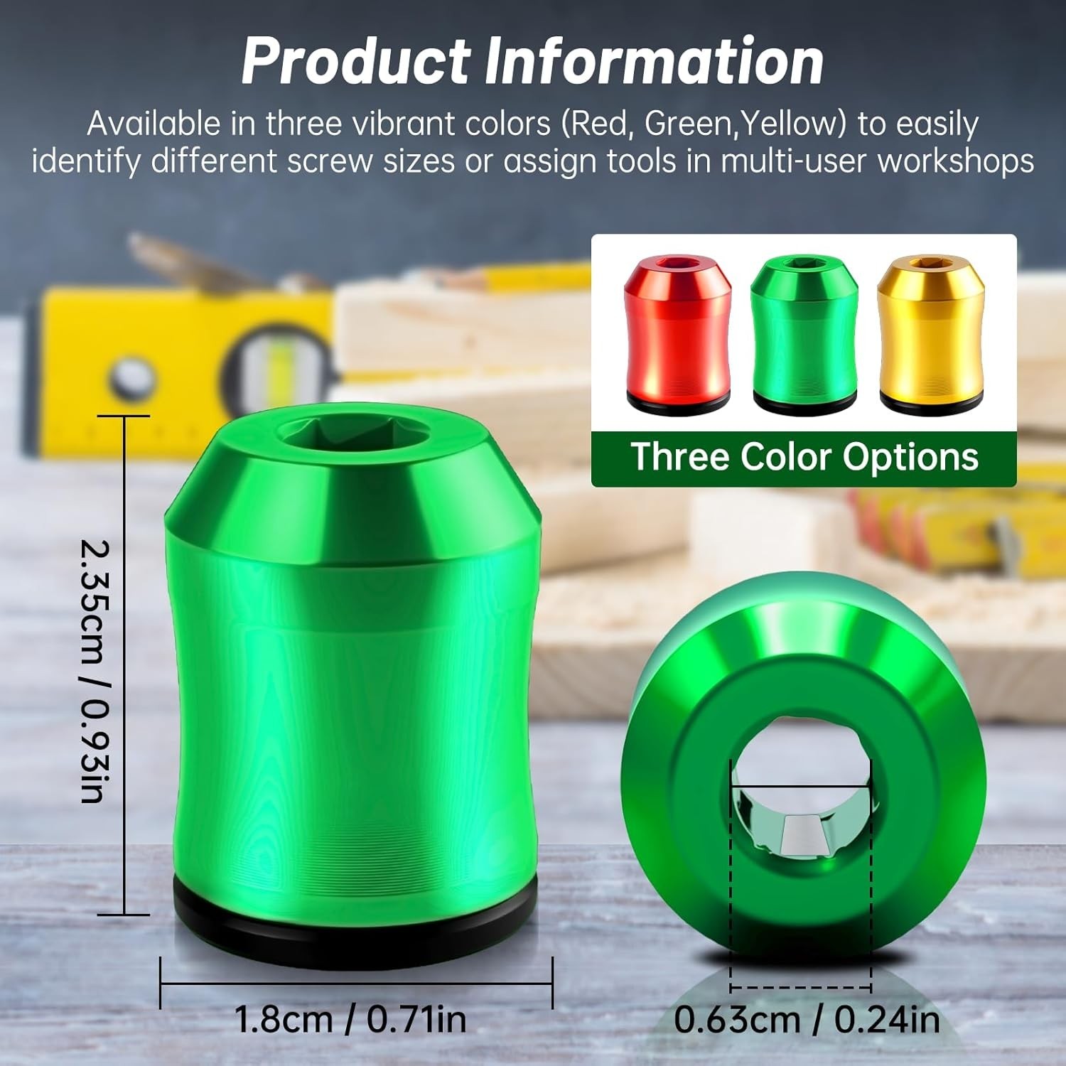 3Pcs Magnetic Screwdriver Head Ring Set for Drills Power Bits - DIY Repair Tool