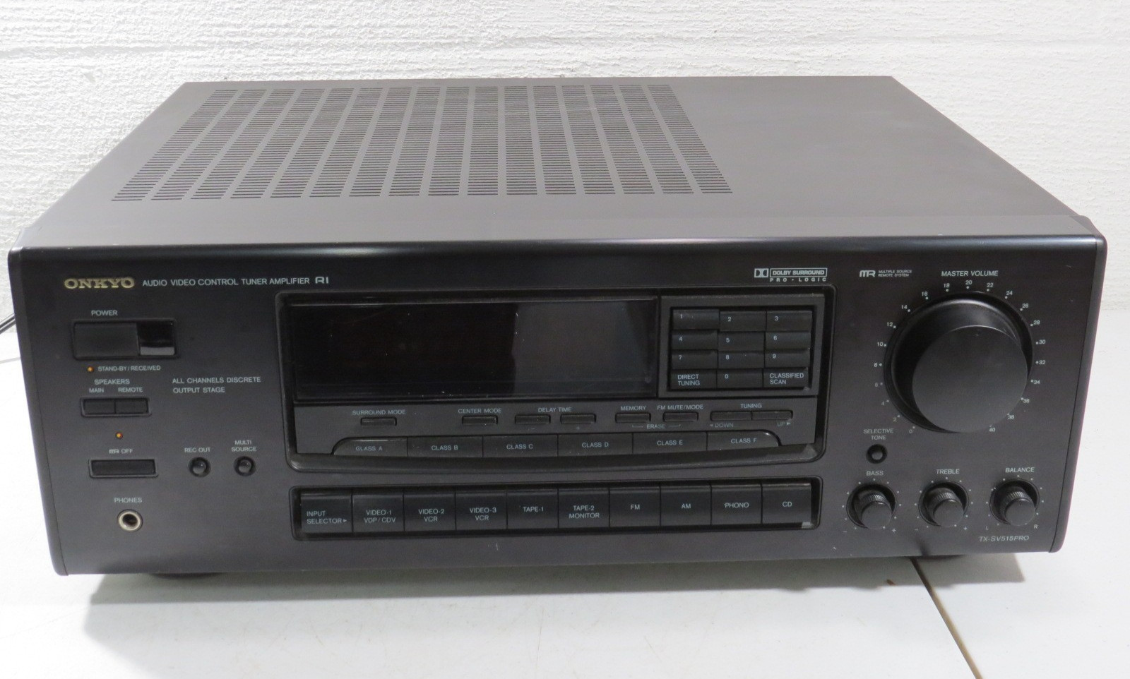 Onkyo TX-SV515PRO 2X80W Stereo 3X55W Surround A/V Tuner Amplifier Receiver