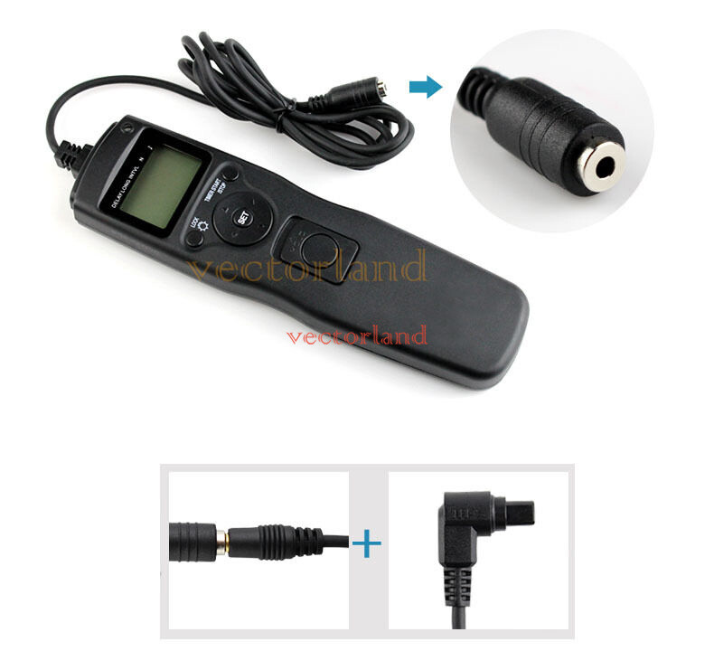 LCD Timer remote Shutter Release for Canon EOS 6D Mark II/ 5D Mark IV III II/ 7D