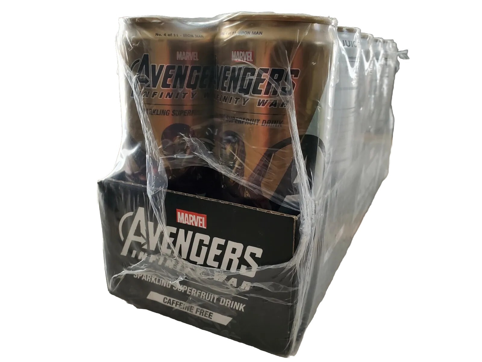 SEALED Avengers Infinity War Limited Edition Superfruit Drink (12) Cans IRON MAN