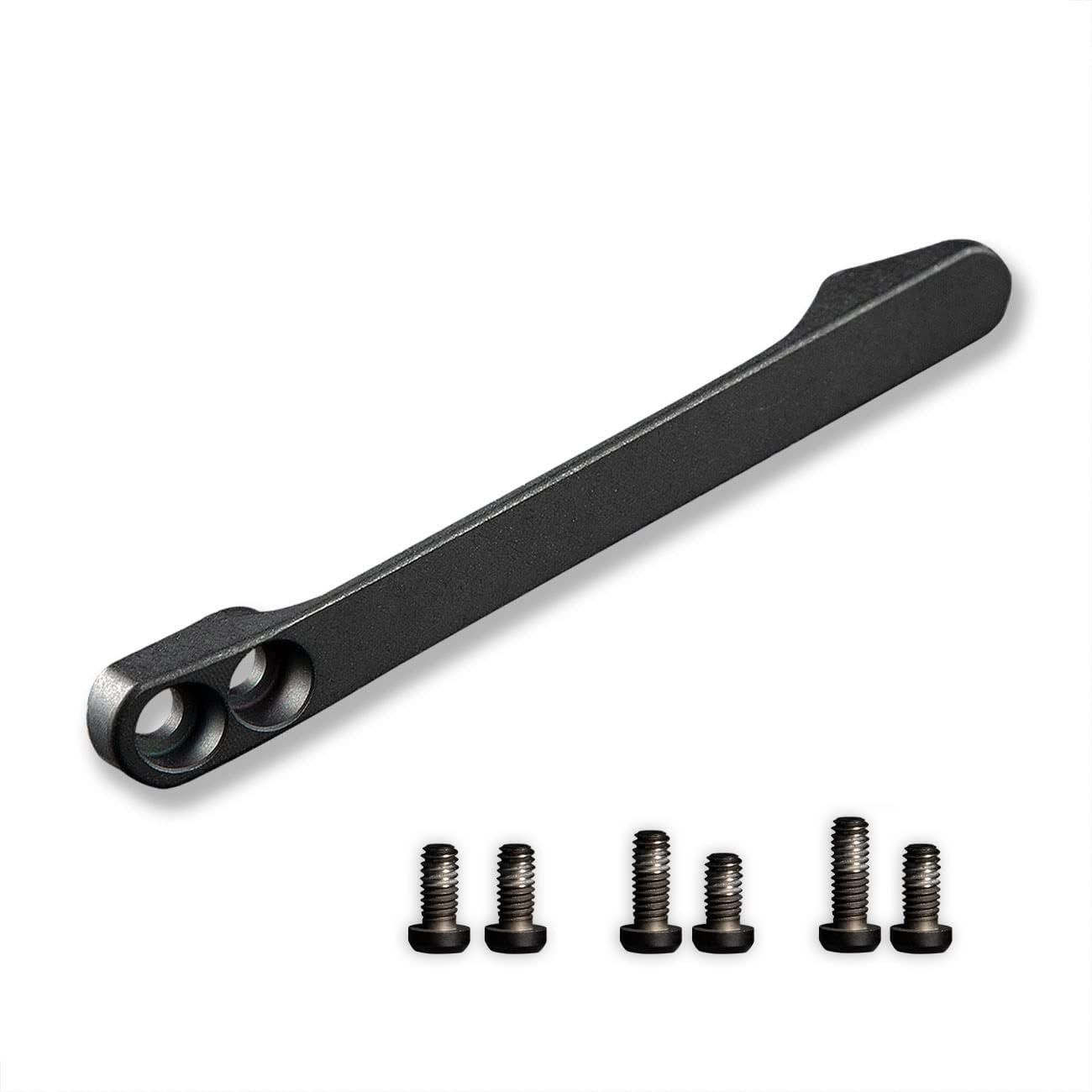 Titanium Pocket Clip with 6PCS Titanium Screws, Suitable for Models Listed on th