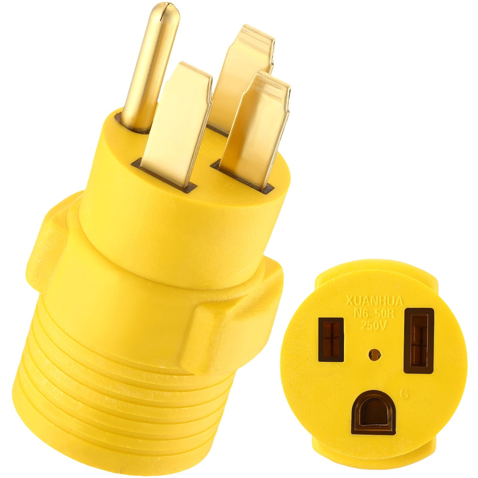 Kanayu 14-50P to 6-50R 50amp Welder Adapter Compatible with NEMA Yellow