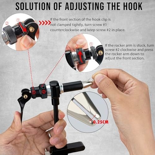 Complete Fly Tying Vise & Tools Kit with Bag - Essential for Beginners & Experts
