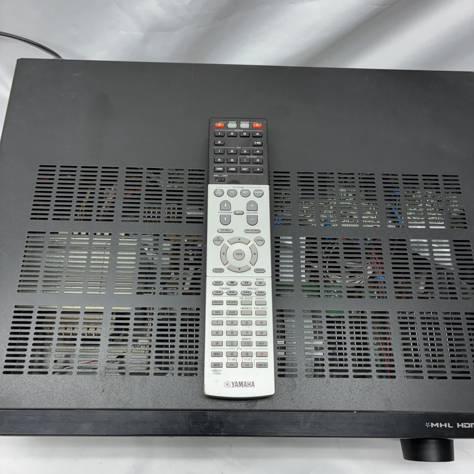 Yamaha RX-V675 AV Receiver 7.2 Channels Multi Zone - With Remote Bundle