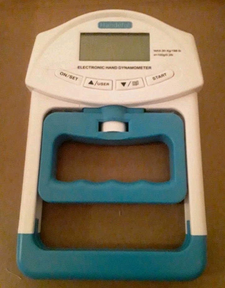 Handeful Digital Hand Dynamometer VG SHAPE w/ box and manual