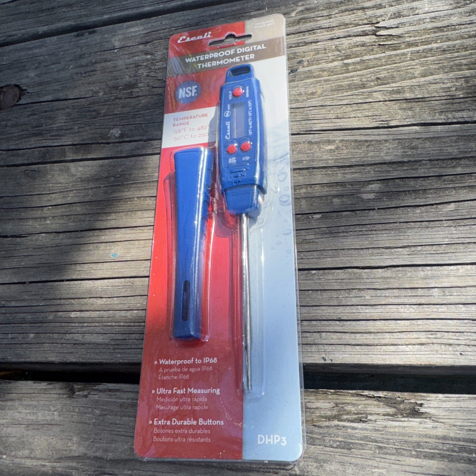Escali Waterproof Digital Thermometer * DHP3 * Brand New