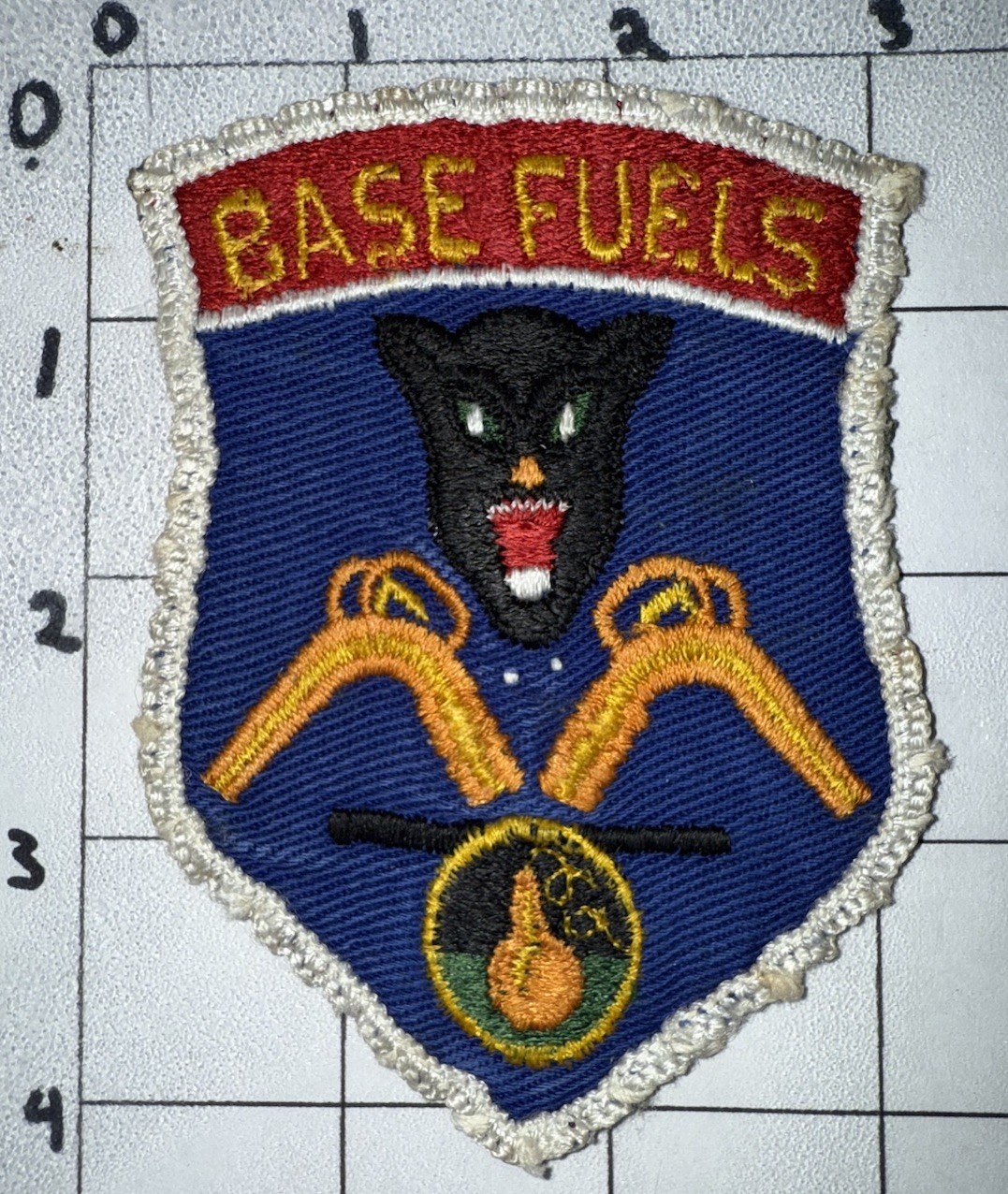 Vietnam War - 1970s USAF Base Fuels Twill Patch (8)