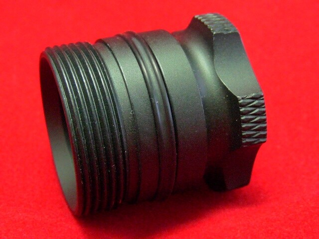 Flashlight E2C Adapter for Surefire E Series. Hard Ano. HAIII Black, E1e, E2D