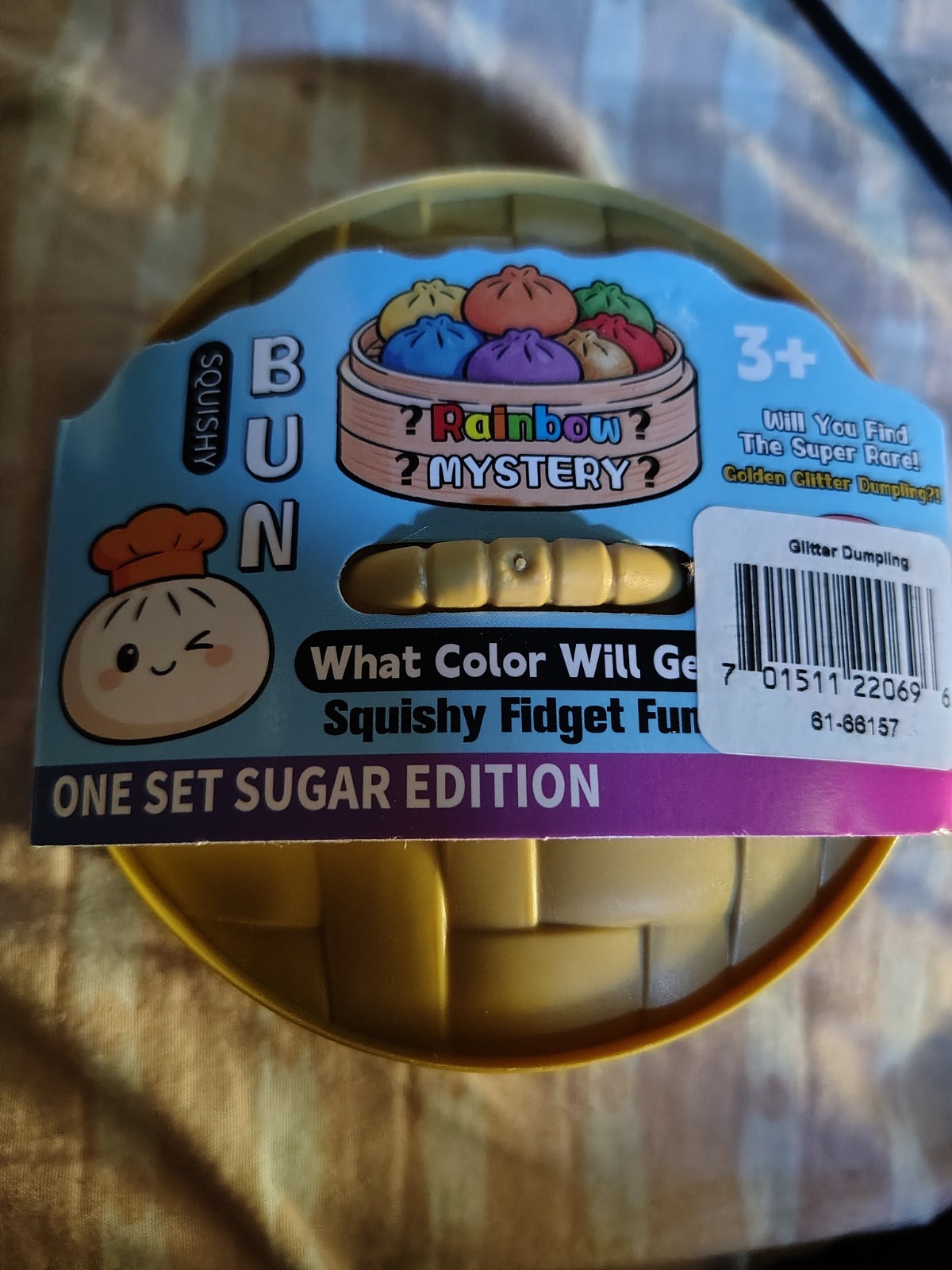 rainbow mystery squishy unopened rare golden glitter dumpling