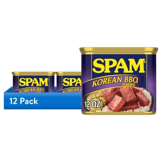 (2 pack) SPAM Korean BBQ Flavored, Shelf Stable, 12 oz Aluminum Can