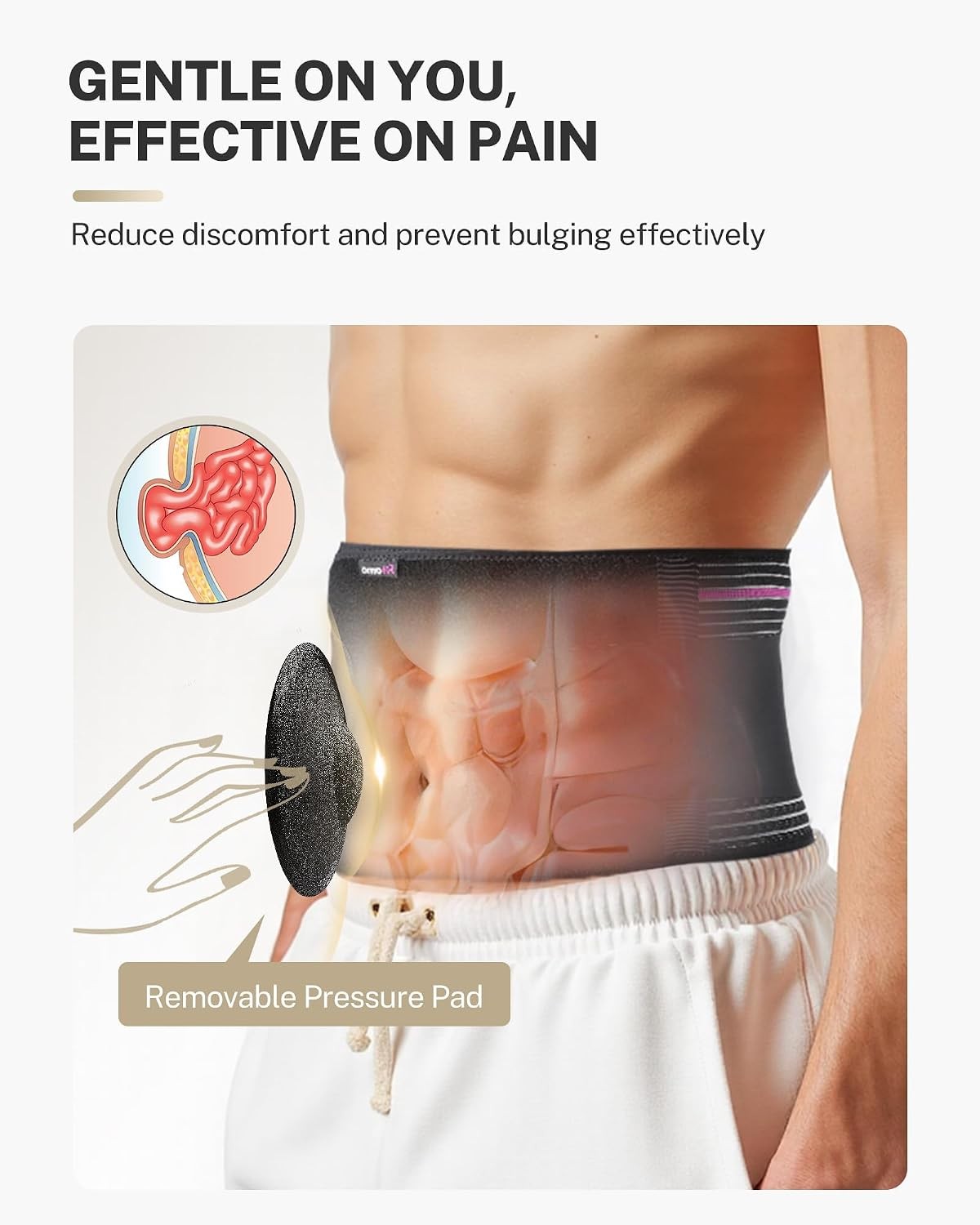 Umbilical Hernia Belt for Men & Women Abdominal Binder Naval Pre Post Surgery US