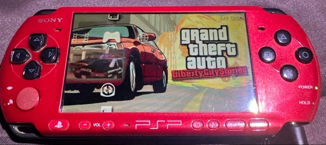 PSP Sony Psp-3000 Red Main Body Only Operation Confirmed No Battery Japan