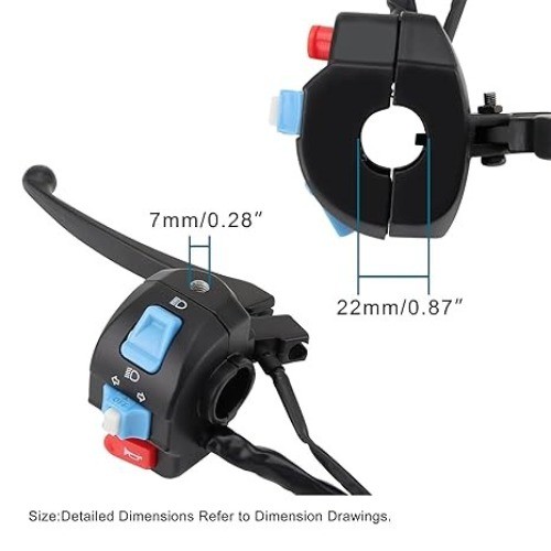 Left Start Switch Assembly Replacement for 50cc 70cc 90cc 110cc 125cc 150cc Scoo