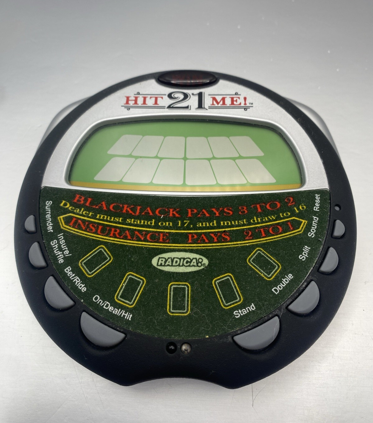 Radica Hit Me 21! Handheld Electronic Game LCD Screen 2004 - Tested Working