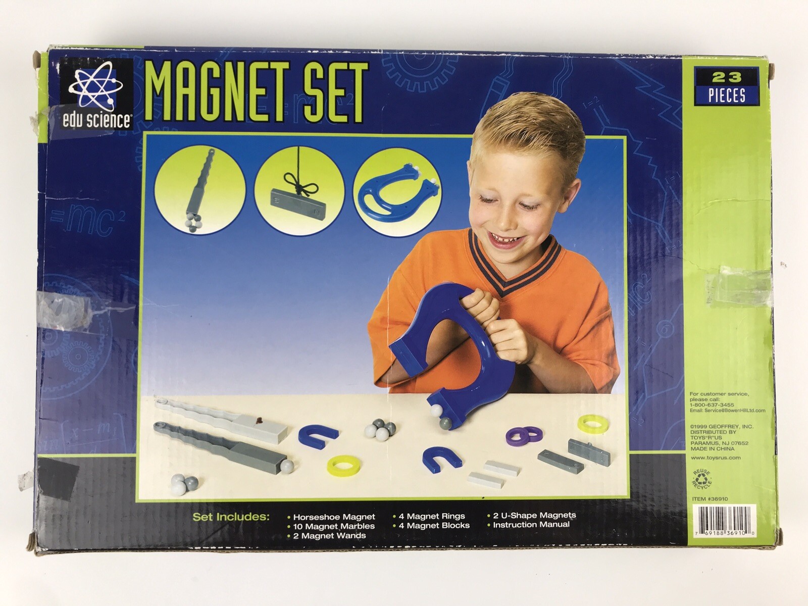 Edu Science Magnet Set Educational Science Experiment 21 Piece Set