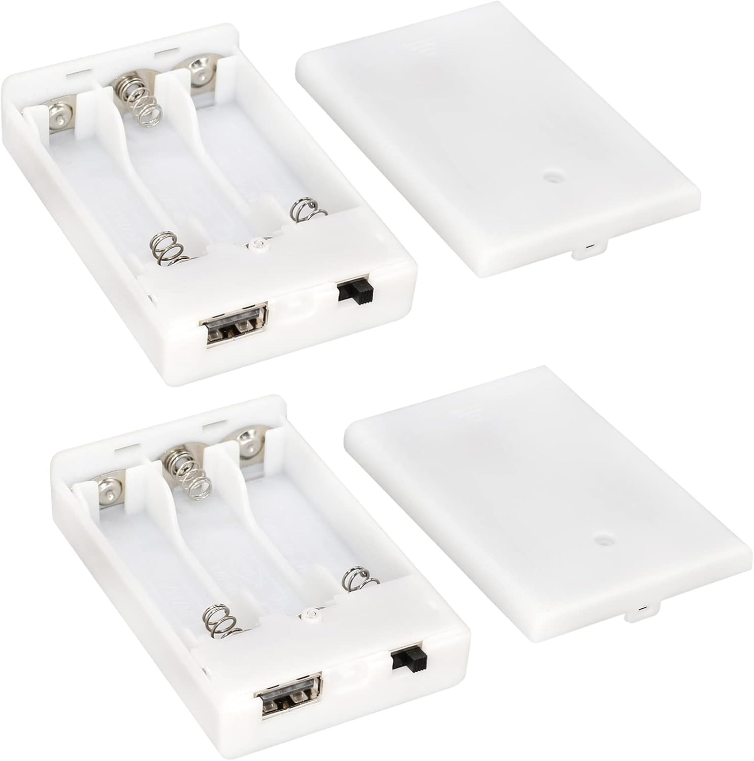 3 AA Battery Holder, 3 AA Battery Case Box Holder, 3 X 1.5V AA Battery Holder Ca
