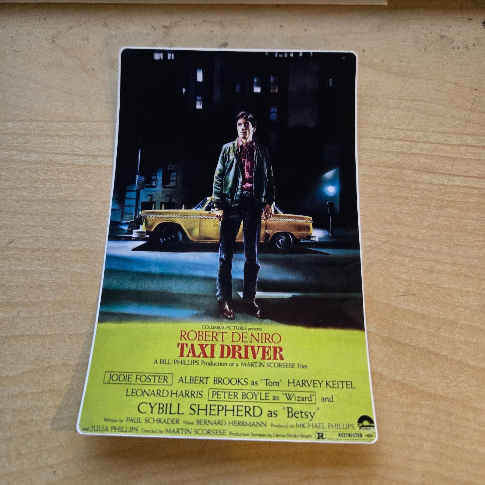 TAXI DRIVER STICKER DENIRO