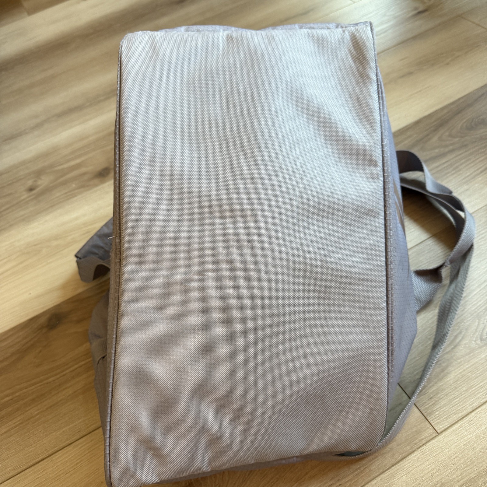 Reebok Gray Honeycomb Ripstop Duffel Bag Logo