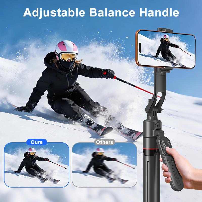 Selfie Stick Tripod Automatically Pop-Up Open Face Tracking Gesture Control