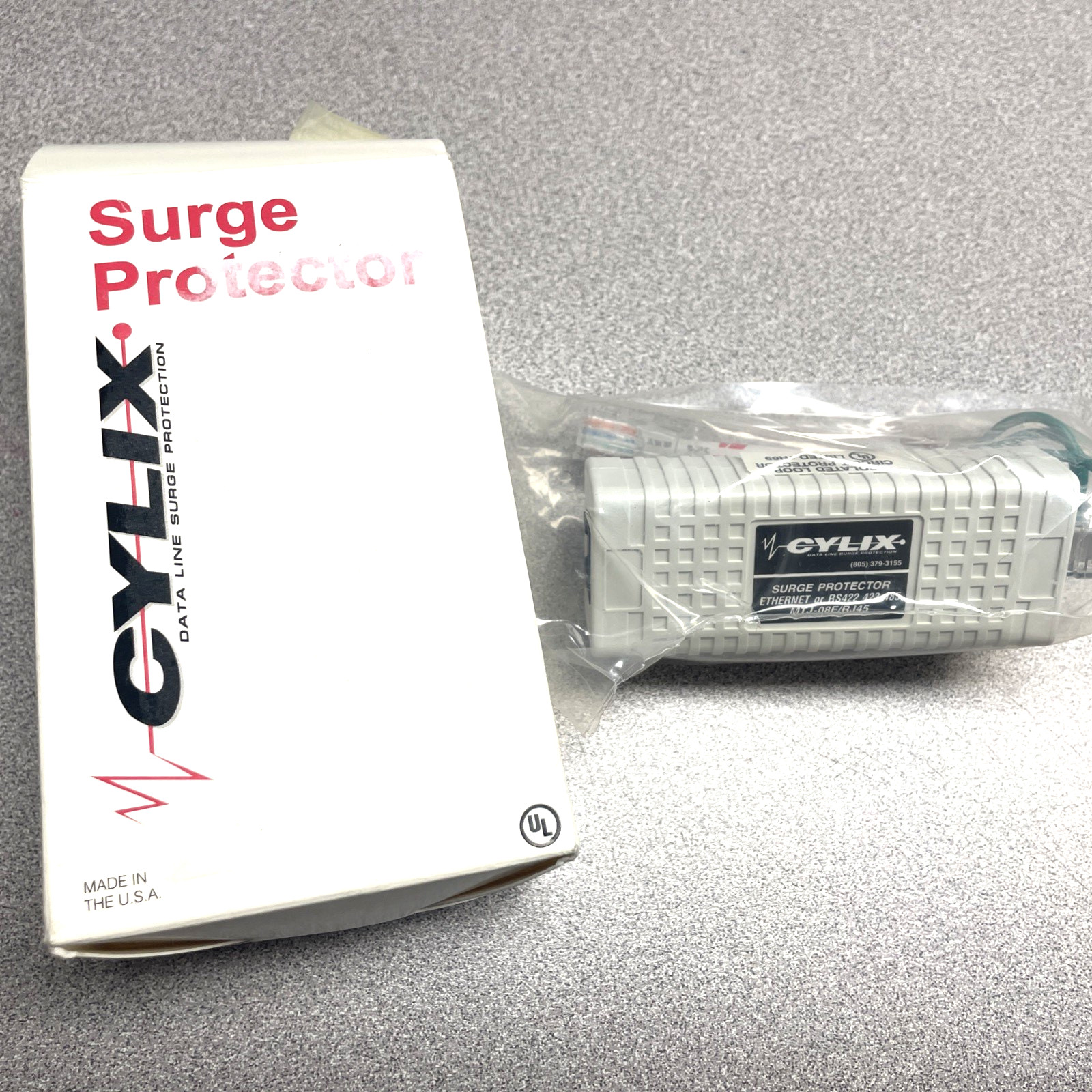NEW CYLIX SURGE PROTECTOR MTJ-08E/RJ45