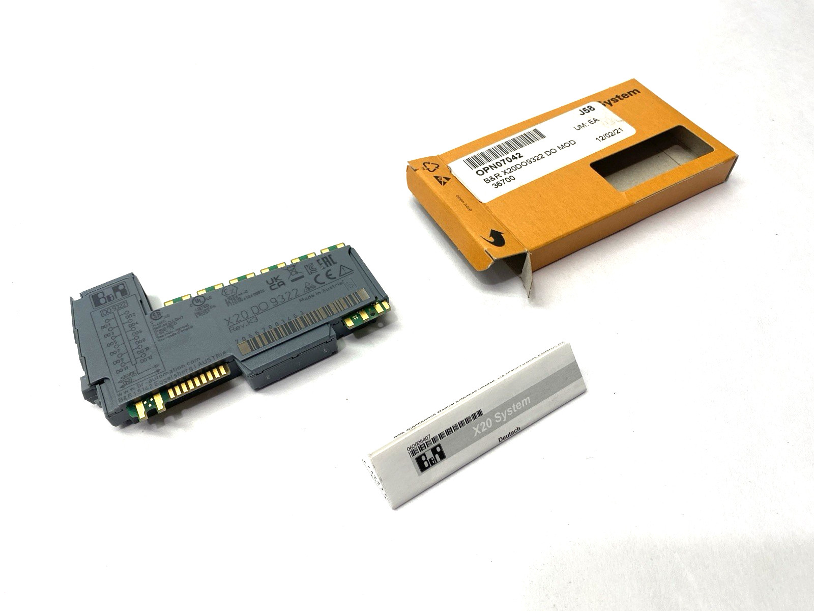 B&R Automation X20DO9322 Rev. K3 Digital Output Module 12-Digital Outputs