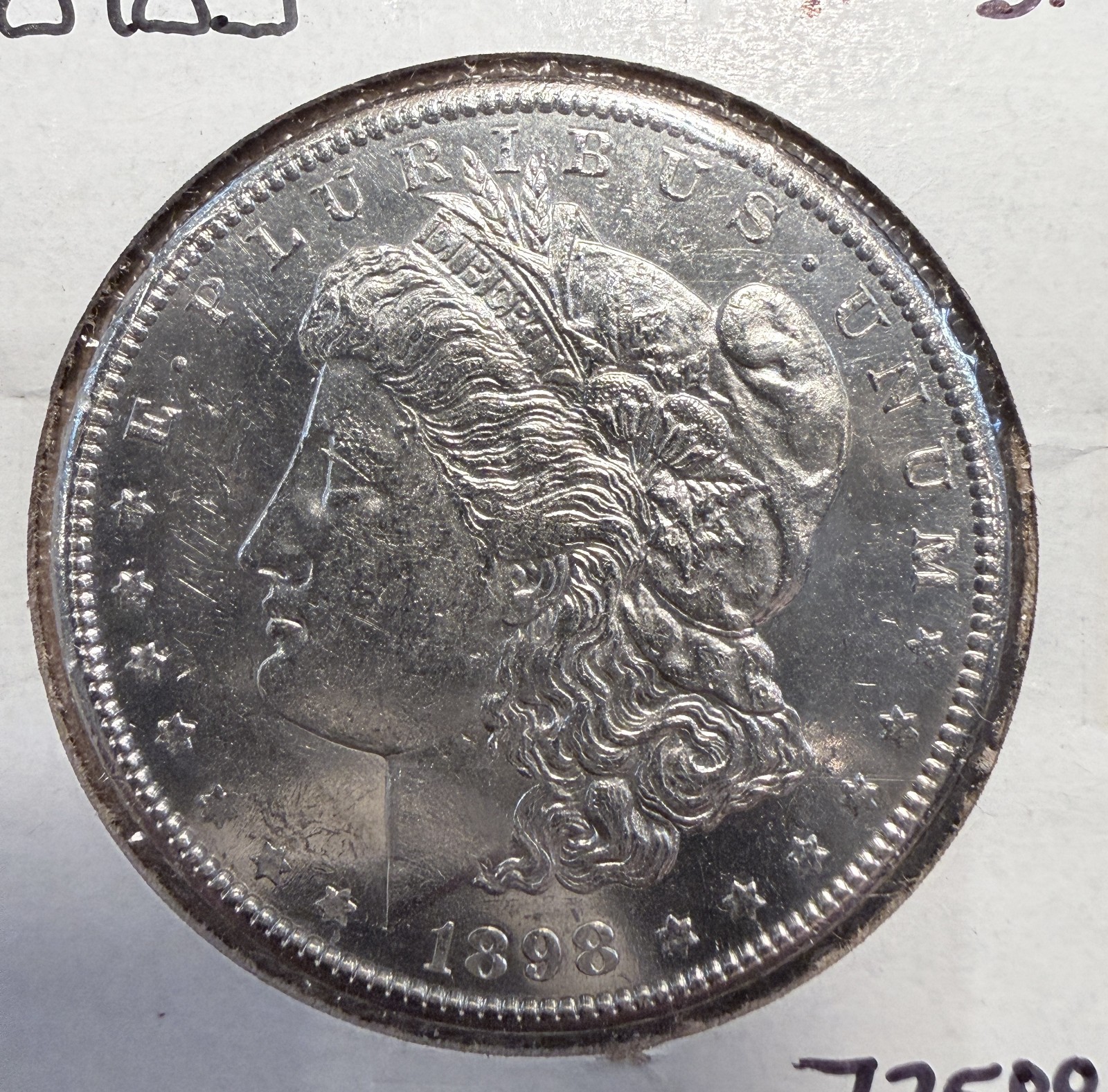 1898-S Morgan Silver Dollar, MS+ (12971).