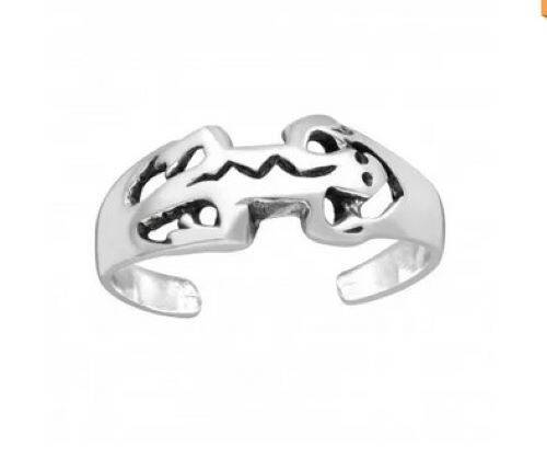 Lizard sterling silver toe ring