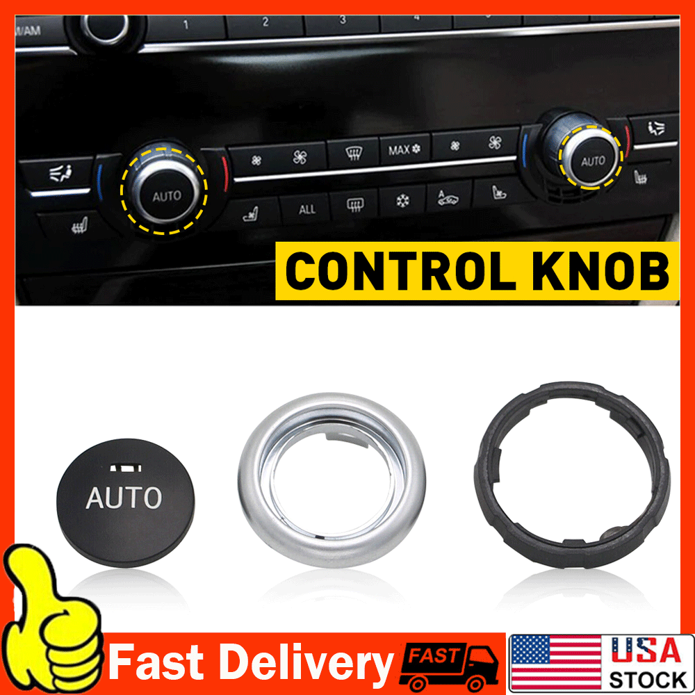 Front/Rear AC Knob Climate Control Cover Button for BMW X5 2014-18 X6
