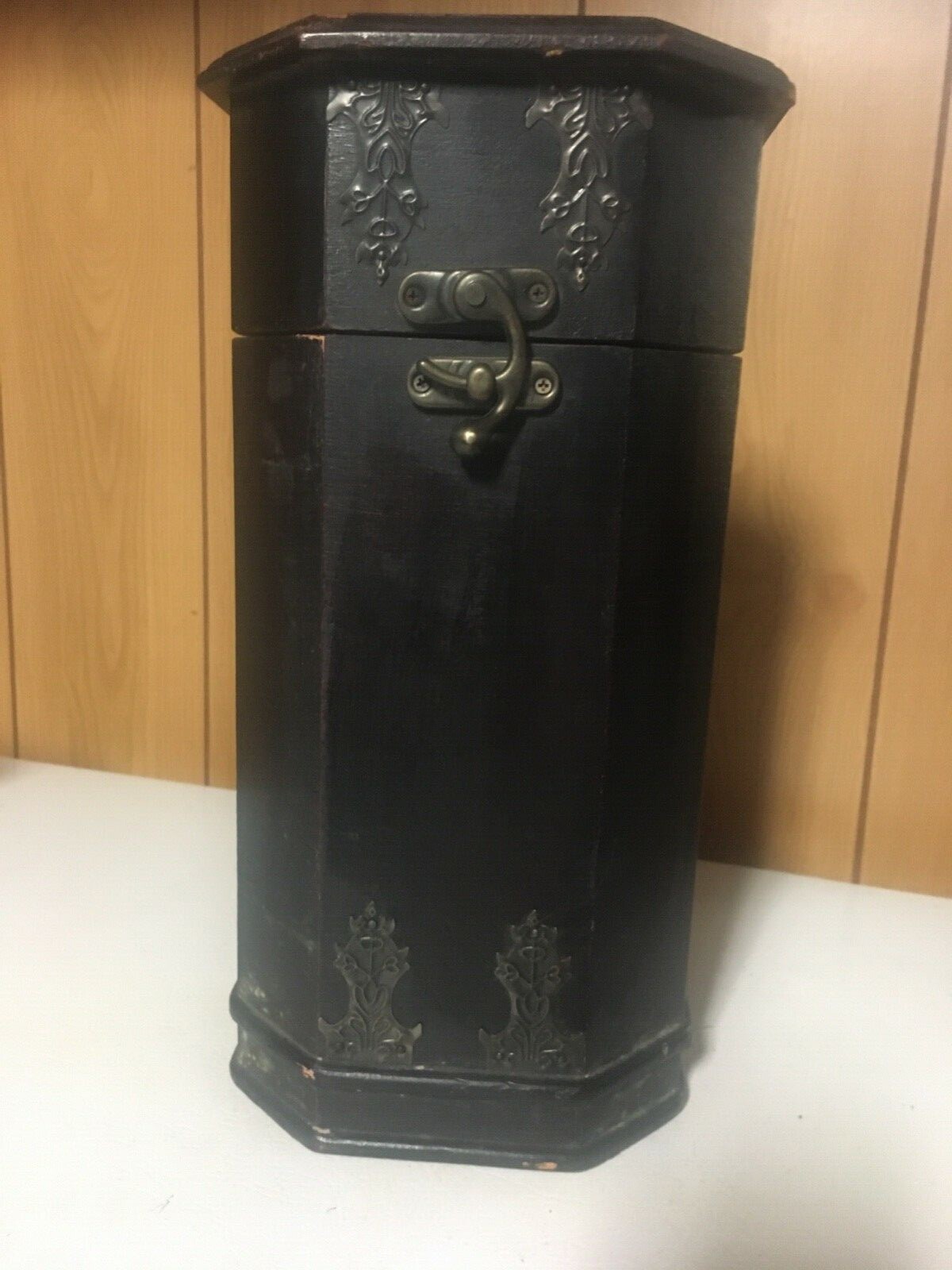 Antique Black Wine Box
