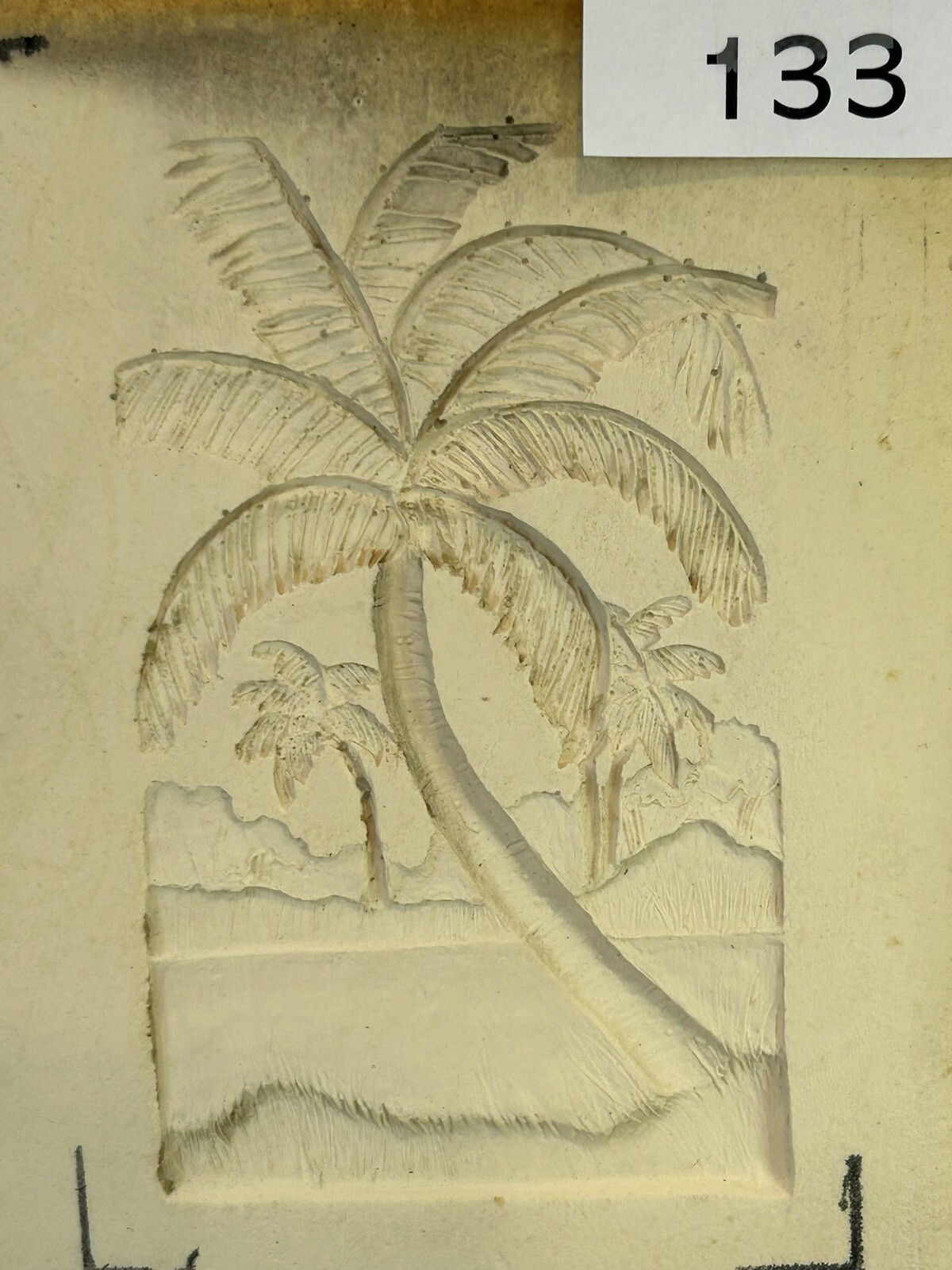 Palm Trees Paper Casting Mold For Paper Pulp, Clay, Air Dry Clay ￼#133
