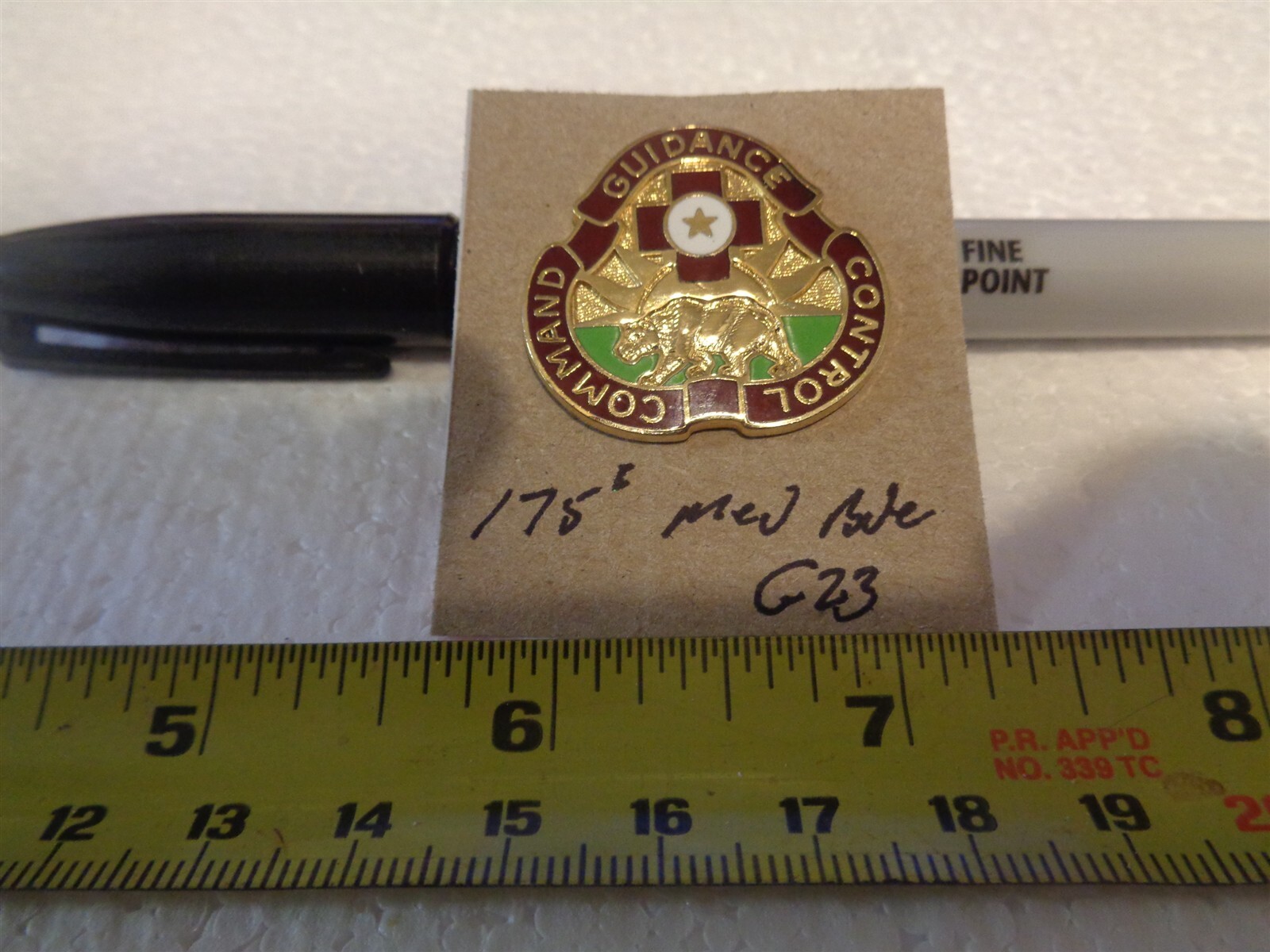 175th Medical Brigade G23 Unit Crest, DI, DUI (DRAW#X1)