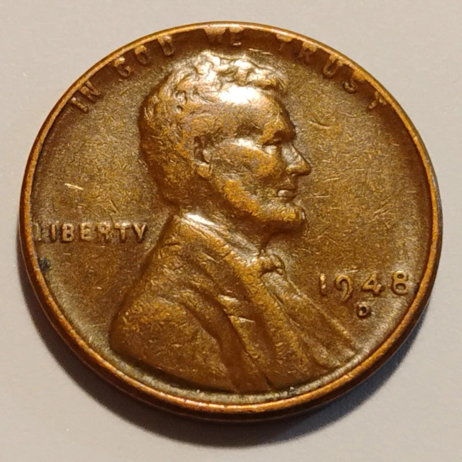 1948 D - BN - COPPER - 1 - 3.11 GRAMS