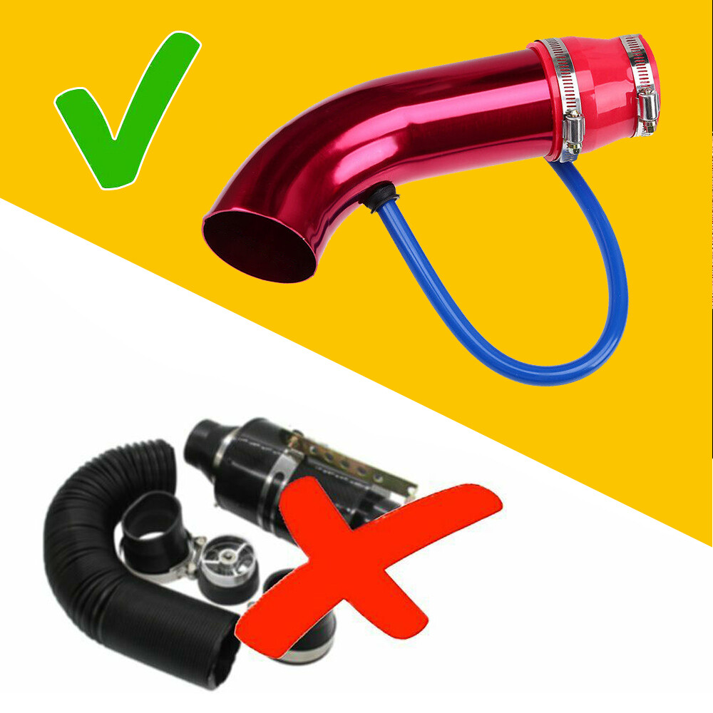 Universal Cold Air Intake Induction Filter Kit Pipe Power Flow Hose System