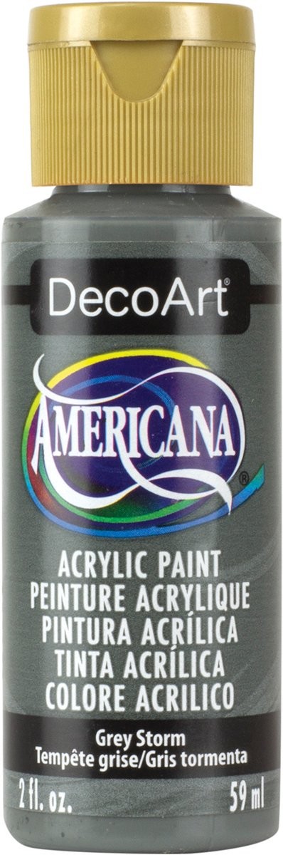 DecoArt DA-328 Americana Acrylic Paint, 2 oz, 1 Count (Pack of 1), Grey Storm