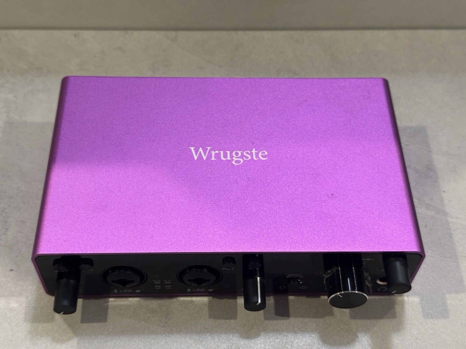 Wrugste USB Audio Interface +48v No Cords Pre Owned Purple