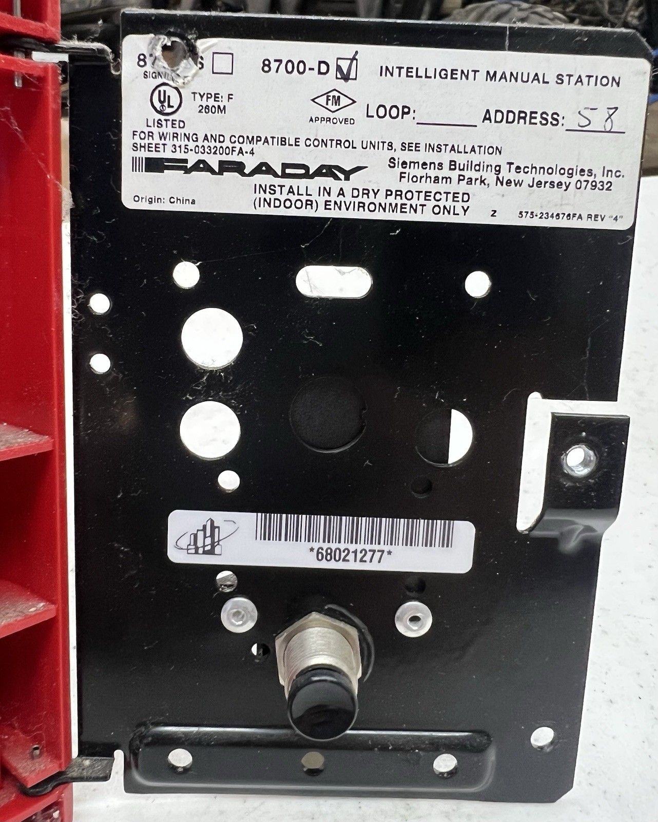 FARADAY 8700-D PULL STATION