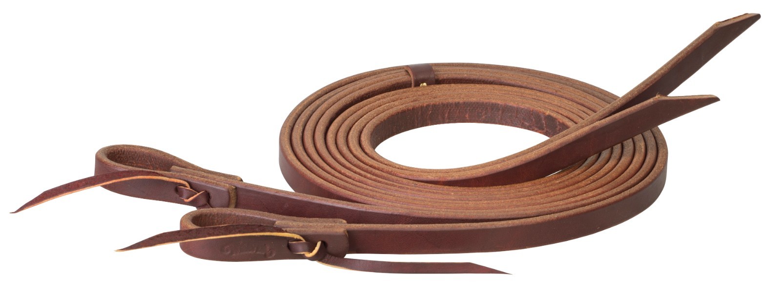 Working Tack Extra Heavy Harness Split Reins, Water Loops with Tie Laces