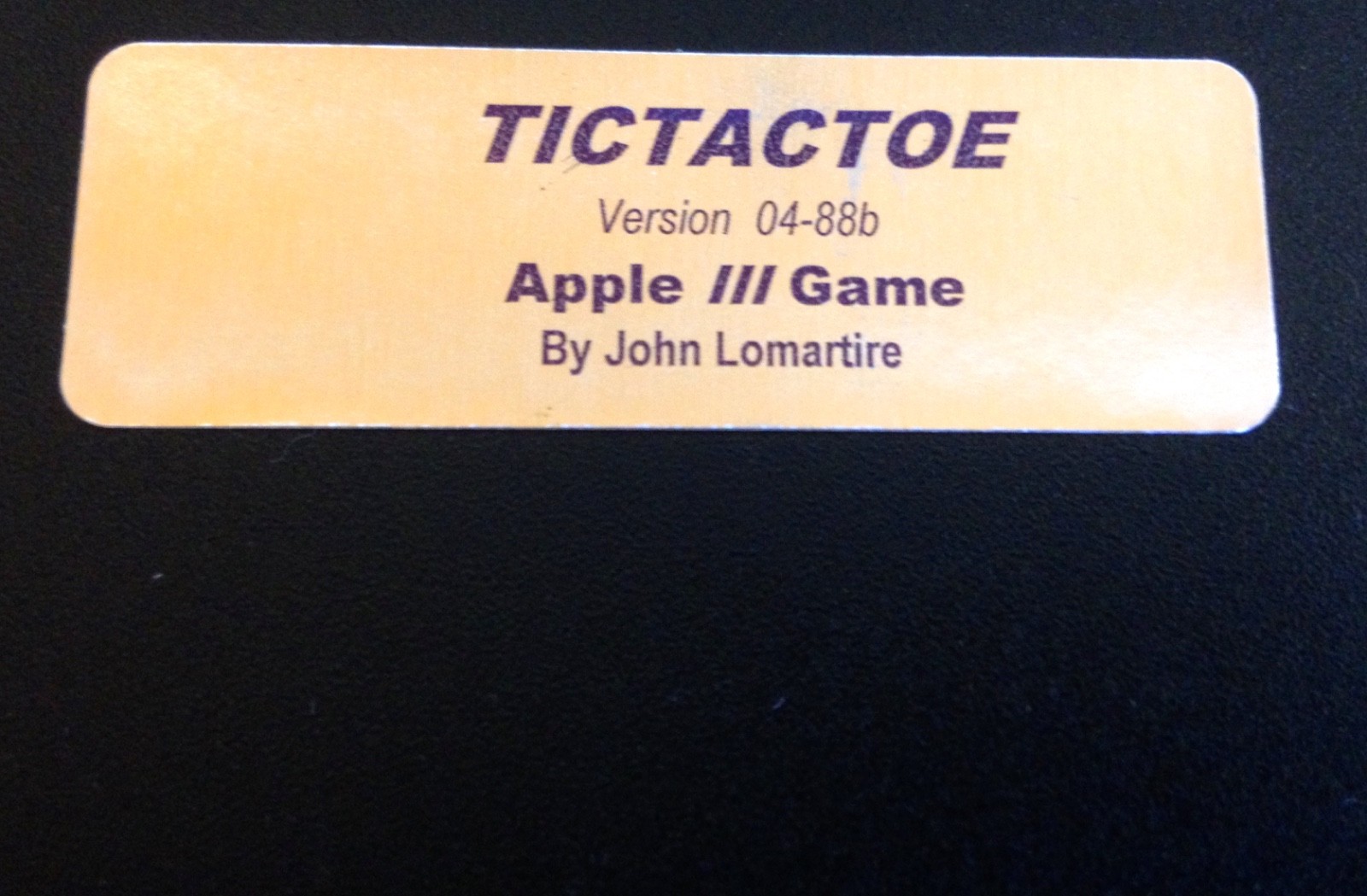 Apple III Home Computers / Apple Chomp / Tic Tac Toe 2 Game Disk Set