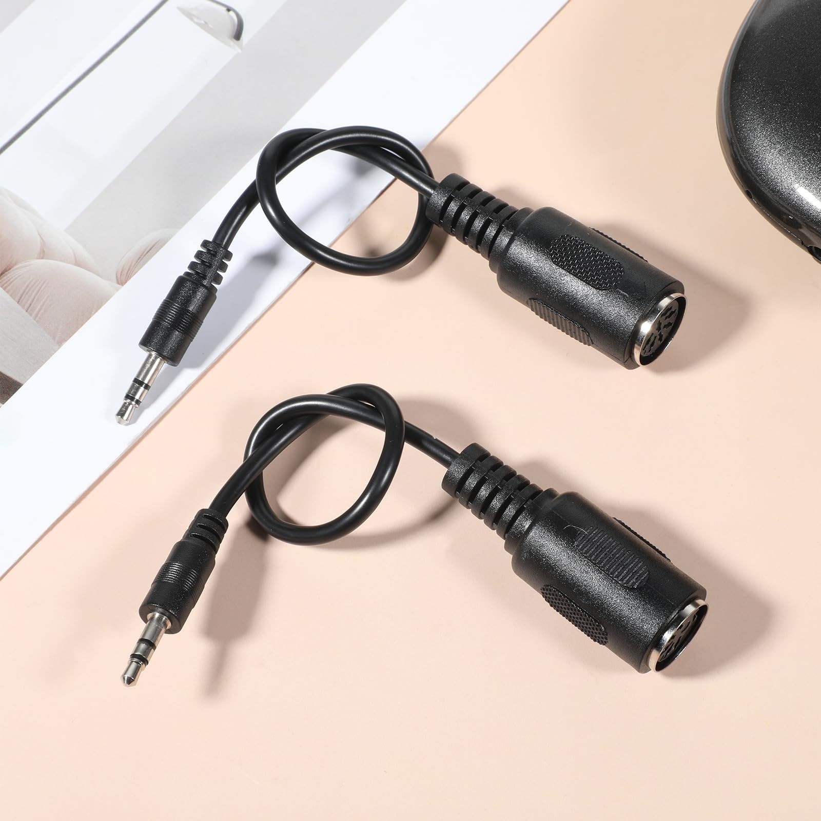 Eldraqth MIDI to 3.5mm Adapter 2 Pack - 9.5" Breakout Cable
