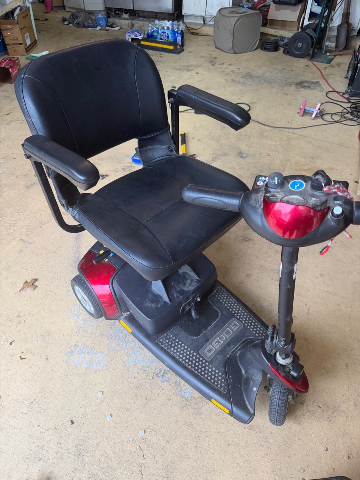 Pride Mobility Go-Go Elite Traveller 3-Wheel Mobility Scooter - Red