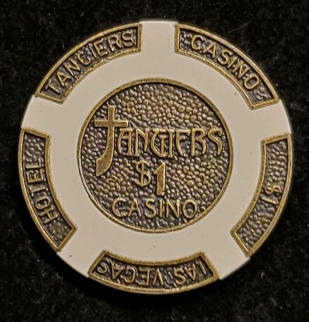Tangiers Casino Las Vegas BRASS CORE Poker Chip $1 ♤♡◇♧ from the movie Casino