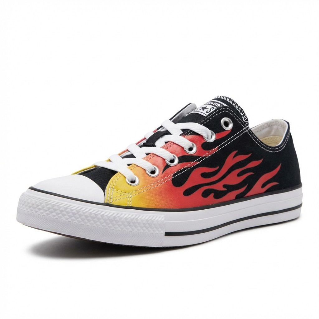 Converse Unisex Chuck Taylor All Star Ox Low Sneakers Black Textile