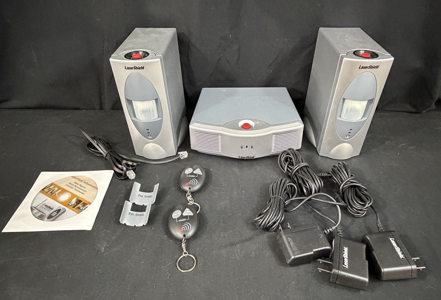 LaserShield Home Security in a Box Plug-N-Go System Alarm Kit - USED