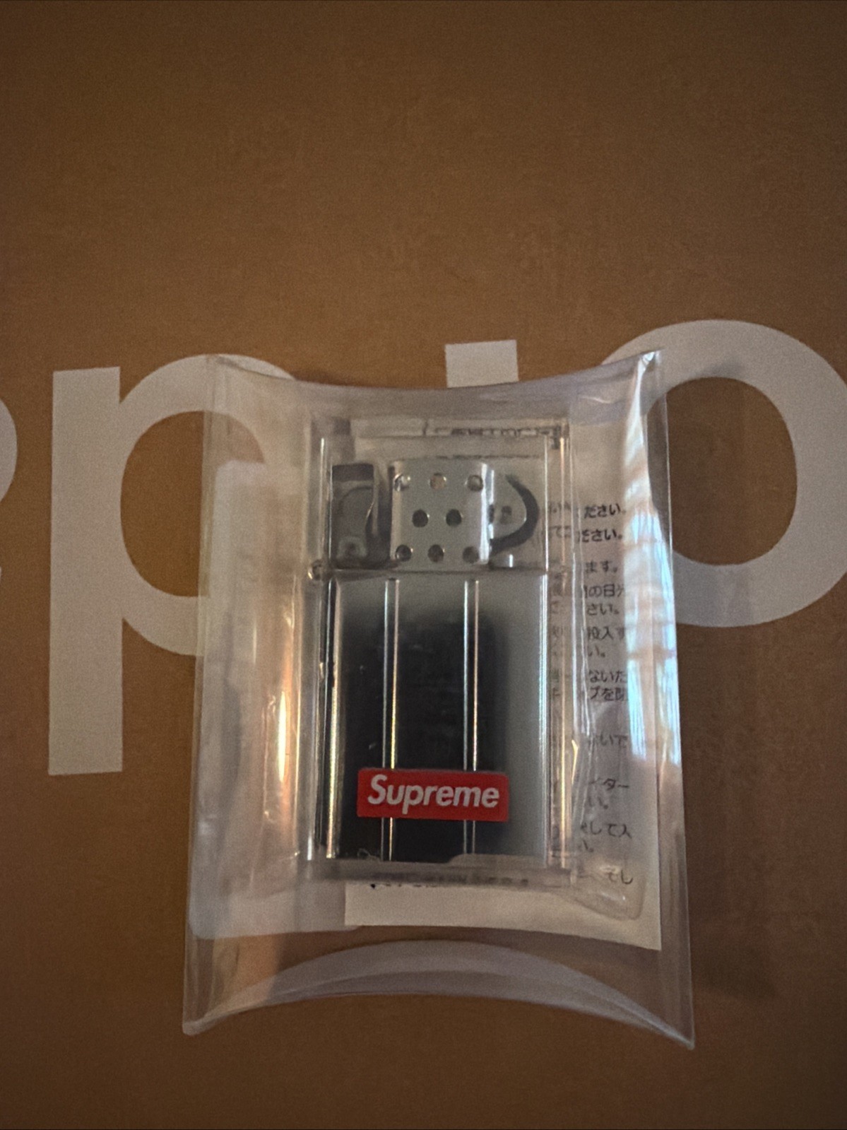 Supreme x Tsubota Pearl Hard Edge Lighter, Clear, FW19, Brand New